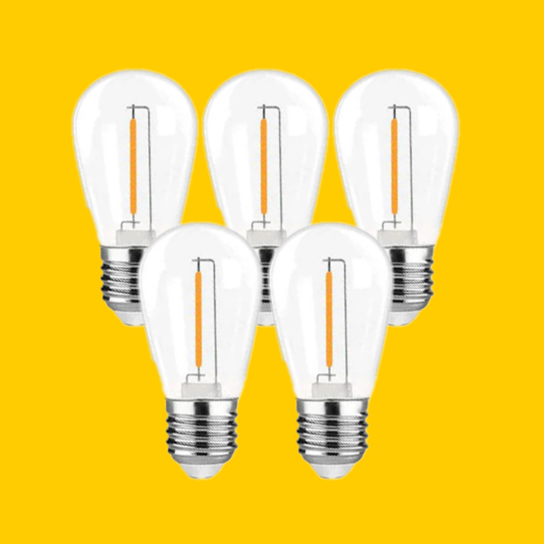 Solar Festoon Light Replacement Bulbs (5 Pack)